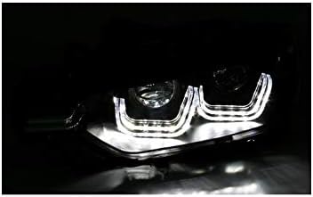 фарови тфл фарови фарови возачот и совозачот страна сет фарови собранието проектор предни светла автомобил светилки црна lhd фарови компатибилен со bmw 3 серија f30 f31 2