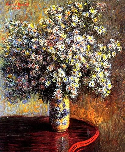 $ 80 - 1500 $ рака насликана од наставниците на уметнички академии - 9 нафтени слики Астерс Клод Моне импресионизам цвеќиња Уметнички декор на