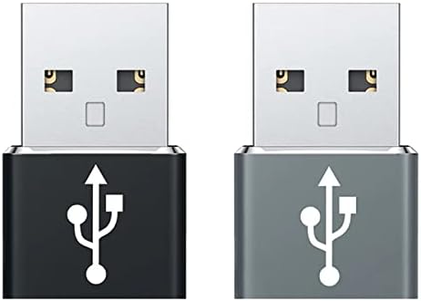 USB-C женски до USB машки брз адаптер компатибилен со вашиот Philips Xenium X588 за полнач, синхронизација, OTG уреди како тастатура,