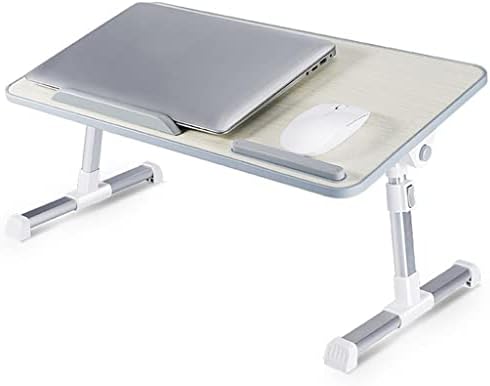 BHGBH лаптоп биро за прилагодлива компјутерска лента за кревет за преклопување на лаптоп за лаптоп преносен лаптопт со вентилатор за ладење со вентилатор за ладење