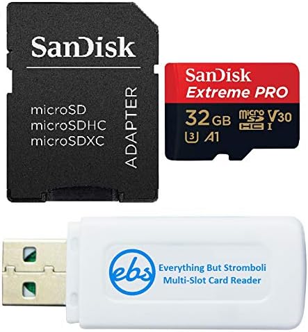 Sandisk Extreme Pro U3 V30 A1 32GB microSDHC Мемориска Картичка ЗА Dji Беспилотни Летала Работи Со Avata И Очила 2 Класа 10 Пакет со 1 Сѐ,