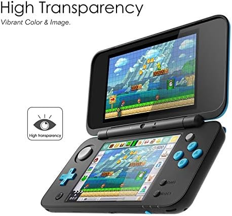 Заштитен комплет Moko компатибилен со Nintendo New 2DS XL, 1 заштитен зафат против лизгање со штанд и 1 калено стакло со 1 милениче HD чист филм