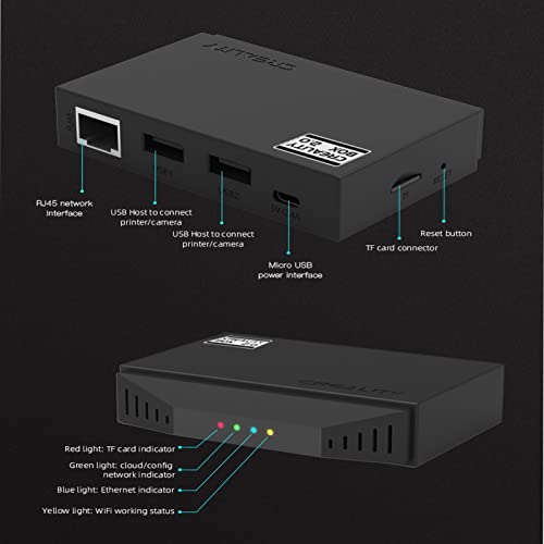 [2022 Ново надградено] Кривална паметна комплет 2.0 WiFi кутија со млазница од 10 парчиња 0,4 мм, интелигентен асистент за 3Д