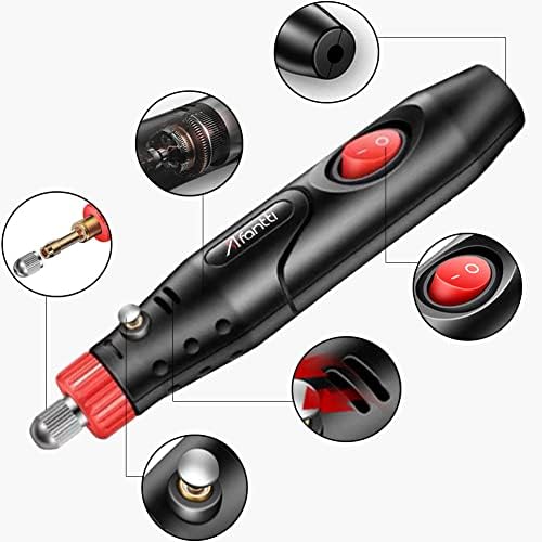 Afantti Mini Rotary Tool Codled Electric Detail Sander Grinder Set со | 121 додатоци | За мали занаети и проекти