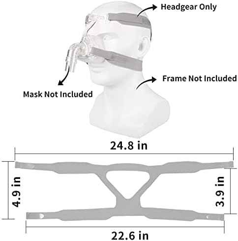 Универзална маска за ленти за глава, компатибилна со лентата за глава на вентилаторот, заменски резерви за глава на сонувачот - сива