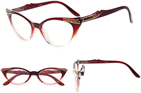 Гуд за читање очила 3 ​​парови читатели во стилот на кејти за жени