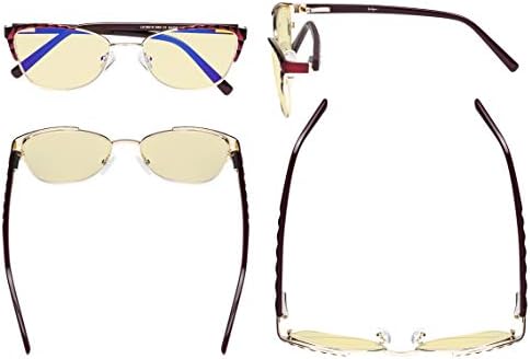 Очила за очила за очила - очила за филтрирање на сина светлина, жени - UV420 Заштита за заштита на очила за заштита