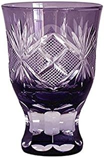 タジマガラス Таџима стакло Едо Виолетова Кирико, чаша, риба Кирико виолетова