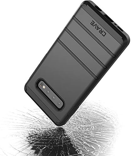 Crave S10 Случај, Силна Стража Тешка Заштита Серија Случај За Samsung Galaxy S10-Црна