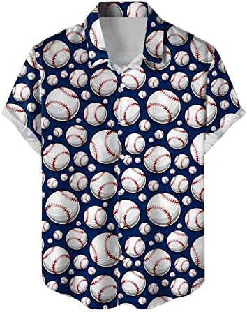 2023 година Нова маица 3Д бејзбол отпечатоци за маж со кратки ракави со кратки ракави за печатење кошули за мажи, мажои кошули, обични