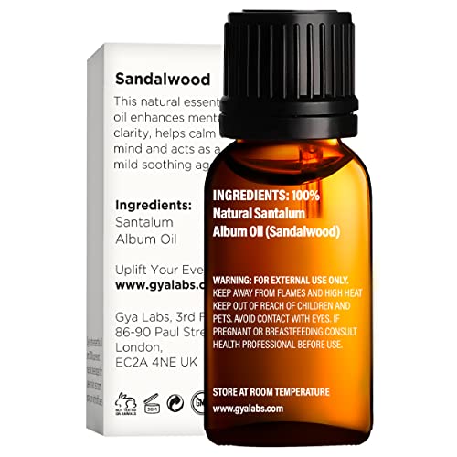 Есенцијални масла од сандалово дрво за дифузер и масло од кревка за кожата - чисто терапевтско одделение за есенцијални масла -