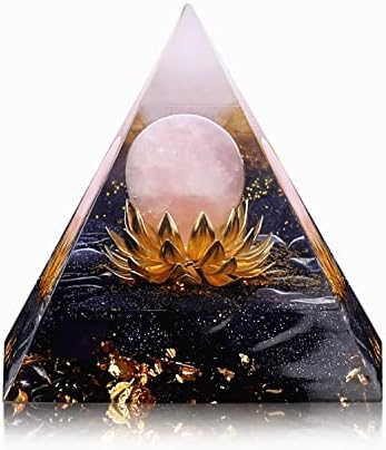 Цвет на живот оргонитни пари заздравуваат кристални пирамиди за позитивна енергија цитрин со камења на тигар и среќа бел кристал што промовира