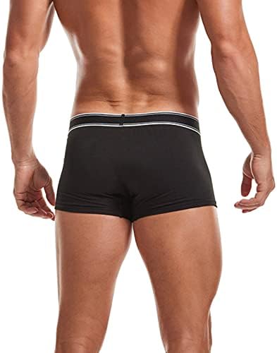 Менс боксерски шорцеви машки модни под -панталони секси возење со кратки кратки долна облека, панталони широки нозе боксери