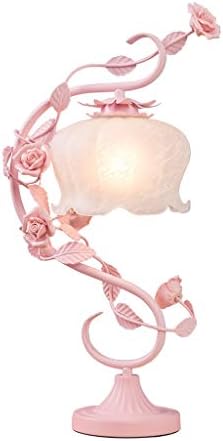 Wybfztt-188 биро светло светло свадба табела светилка спална соба кревет ламба розови рози романтична пастирска принцеза декоративна