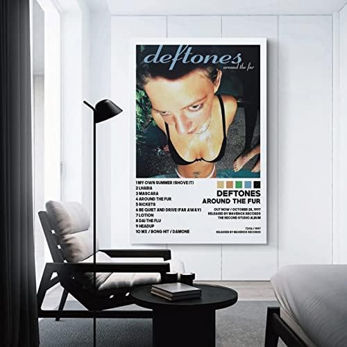 Juben deftones постер околу албумот на постери за постери за постери за постери за естетско платно во собата, wallидна уметност во