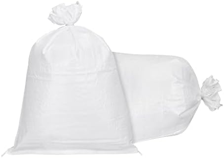 Меканикситични вреќи со песок празно бело ткаен полипропилен 17,7 x 29,5 инчи за пакување пакување од 5