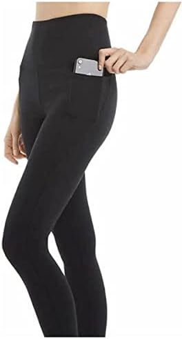 Данскински жени ултра високи нозе тесни со џебови црна, средна