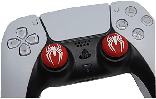 Esports попусти Марвел Универзум контролер на палецот силиконски капачиња компатибилни за PlayStation PS5 PS4 Pro Slim Xbox One 360 ​​Siers S X Switch Pro Controller Spiderman Logo - Две контролорски паке?