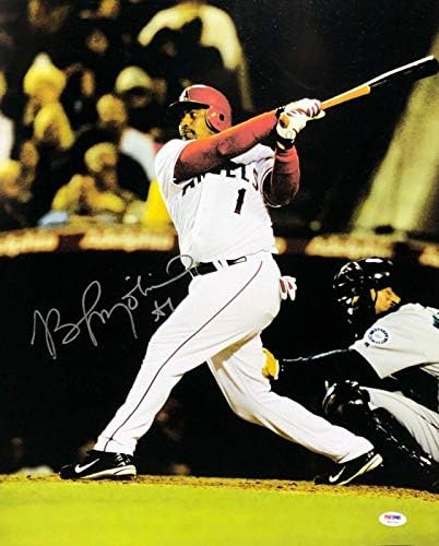Бенги Молина го потпиша бејзболот на Анхајм Ангели 16x20 Фото PSA W27334 - Автограмирани фотографии од MLB