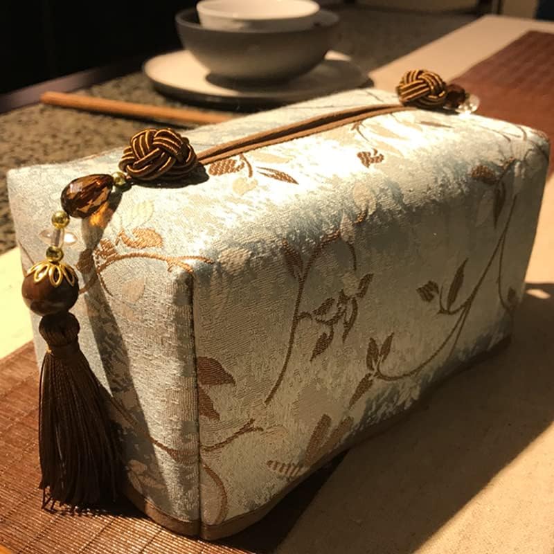 Нов кинески стил кинески стил ткиво кутија класична дневна соба светло луксузна кутија за хартија за салфетка кафеана маса ткаенина