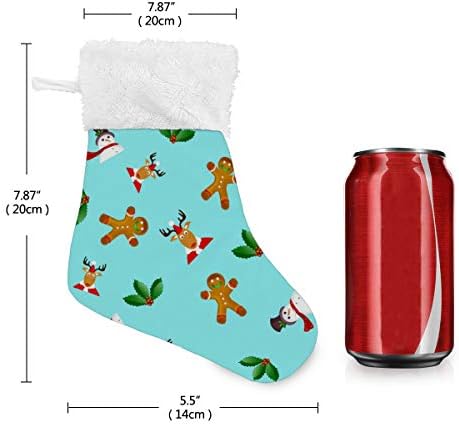 Алаза Божиќни чорапи Божиќни шема Класичен персонализиран мали декорации за порибување за семејни сезонски празници за забави Декор од