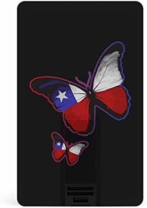 Пеперутка Тексас Знаме КРЕДИТНА Картичка USB Флеш Персоналните Меморија Стап Клуч За Складирање Диск 32G