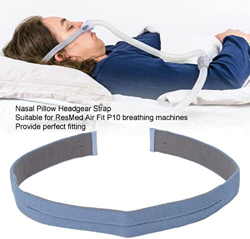 Ремен за замена на главата, полиуретанска носна перница лента за глава 2 пластични клипови Измазнување на вдишување на кислород за употреба