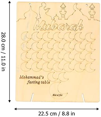 Месечината Календар 2 Поставува Еид Мубарак ТЕМАТСКИТЕ DIY Украси Одбројувањето Партија Декорација Месечината Постер