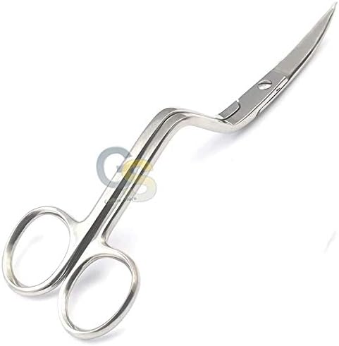 G.S 3 × Универзална заоблена свиткана рачка за ножици 6 прилагодени и инструменти за хирургија на вез