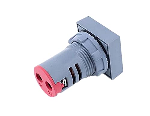 NIBYQ 22mm мини дигитален волтметар квадрат AC 20-500V напон на напон на напон на напон на напон LED индикатор за сила