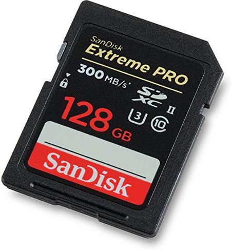 Sandisk Extreme PRO 128gb UHS-II Sdxc Мемориска Картичка Работи Со SONY Mirrorless КАМЕРА FX30, ZV-1F И A7r V10 U3 V90 8K/4K Пакет со 1 Сѐ