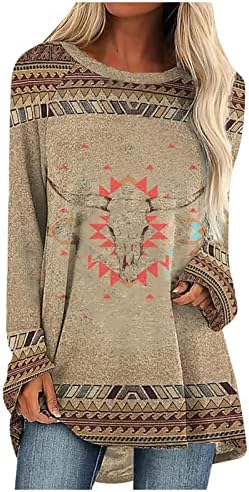 Лејди зимска есенска облека со долги ракави екипаж вратот графички случајна викторијанска лабава облека за џемпери за девојчиња kj