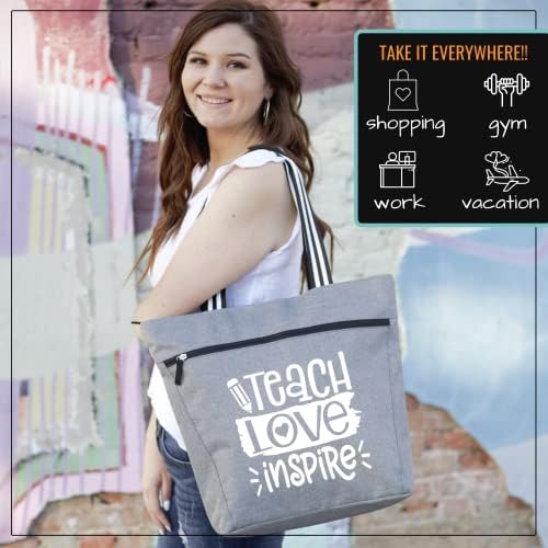 Брук и essес дизајнира наставничка торба за работа - подароци за чанти за наставници за жени, торба за наставници Најдобриот подарок