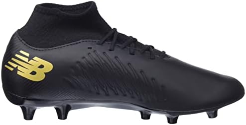 Нов биланс Унисекс Текела V4 Magique FG фудбалски чевли, црна/злато, 9 американски мажи