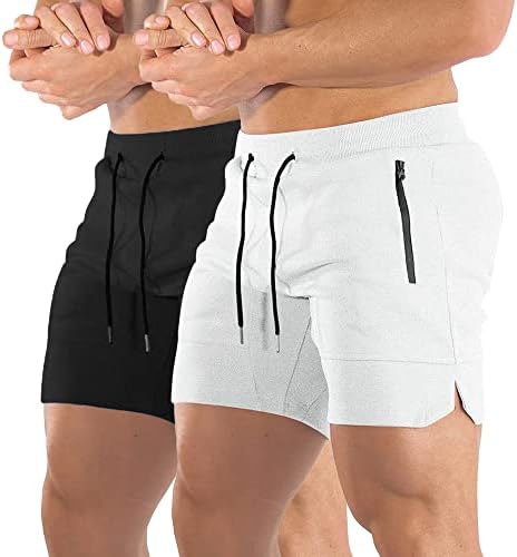 Солидни теренски вежби за вежби за машка машка салата, бодибилдинг, опремени обука за џогирање кратки панталони со џеб од патент 3 бои
