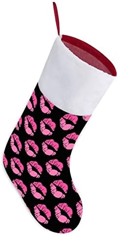 Усни бакнеж Божиќ што виси порибување симпатична санта чорап за украси за украси на дрво украси подароци
