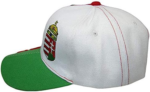 Трговски ветрови Унгарија земја Зелена црвена бела буква 3-Д лепенка од странично извезено капаче капа