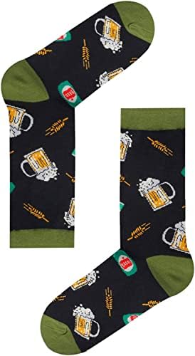 Happypop унисекс чорапи за пиво пиво подароци за мажи, подароци за loversубители на пиво смешни подароци за пиво