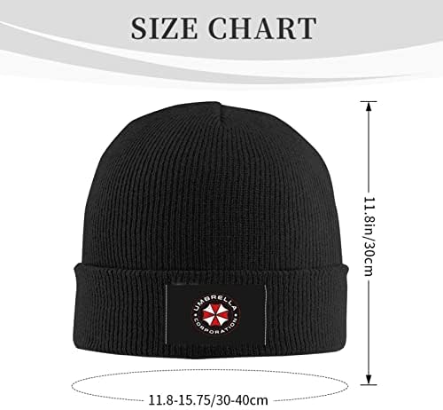 Nuttag Resident Coobrella Evil Corp Симбол плетени капи зимски топло мека плетена капа мажите на мажите тобоган капа