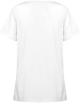 Maseенски блузи мода 2023 година, обичен меур со тркалезен врат со кратки ракави, маица Туника Топ блузи