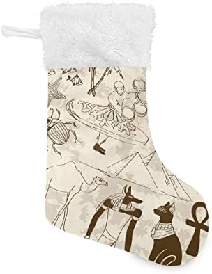 Пимилагу скица Египет Божиќни чорапи 1 пакет 17,7 , виси чорапи за Божиќна декорација