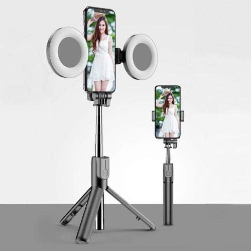 Штанд со боксер и монтирање компатибилен со честа 8C - SelfiePod на Rinllight, Selfie Stick Extendable Arm со прстенеста светлина за чест 8C -