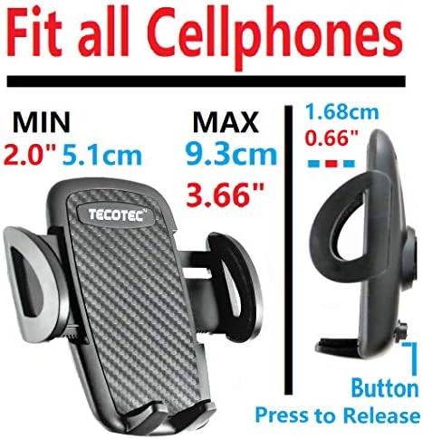 Текотек вшмукувачки чаша Телефонски монтирање за шофершајбната и цртичката, 9 Флексибилен држач за телефон со рака на Gooseneck