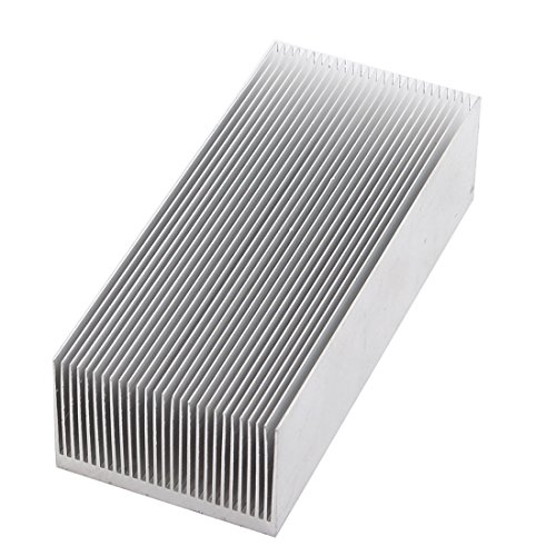 uxcell® Алуминиумски Топлински Радијатор Ладилник За Ладење перка 150x69x37mm Сребрен Тон