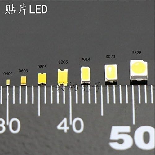 50 парчиња Бело Светло 0805 SMD LED Супербрајт Led Диоди DIY