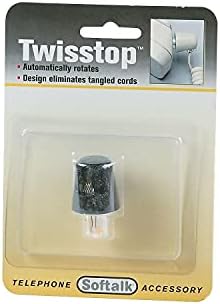 Softalk 1501 Twisstop ротирачки телефонски кабел за detangler црно
