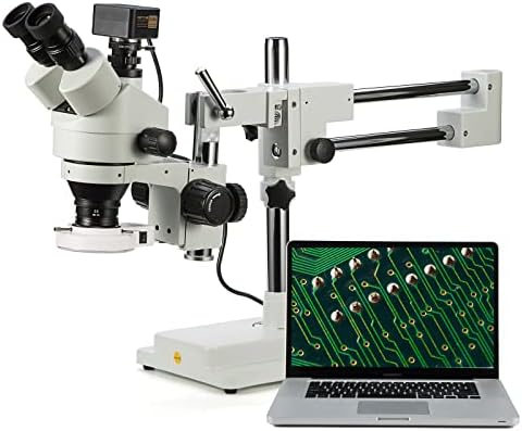 SWIFT 3.5X-90X професионален симул-фокален тринокуларен стерео микроскоп со камера од 16MP микроскоп