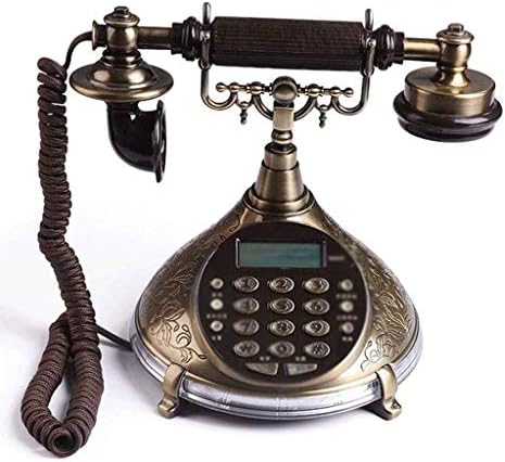 KLHHG Телефон - Ретро гроздобер антички стил ротирачки биро за биро Телефонски телефон дома дневна соба декор