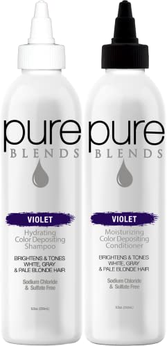 Чисти мешавини Виолетово хидрантни бои за депонирање на шампон и балсам, 8,5 мл - нанесена со кератин и колаген за да ја поправи сувата и оштетената
