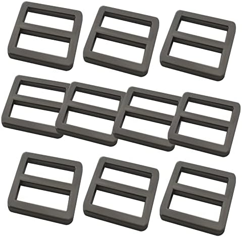 Bytiyar 10 парчиња легура метална метална рамна слајд тока двојна прилагодлива триглида за чување на копчињата за прицврстувачи за шиење додатоци